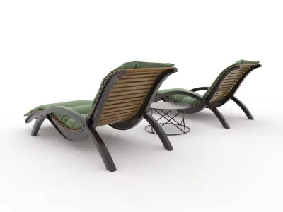 Sun Lounger 17 3D model