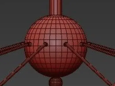 Sputnik chandelier 3D model get