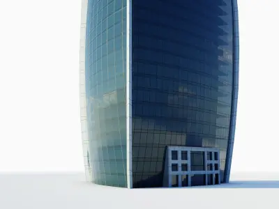 Woqod tower - Qatar doha Low-poly 3D model