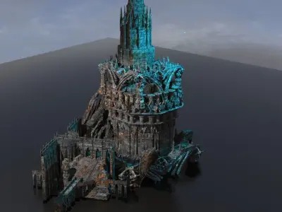 Assyrian temple 3D model