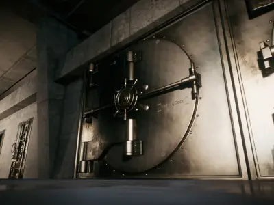 Real World Door Set - UE4 Low-poly 3D model