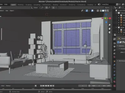 Interior design 3D model 16