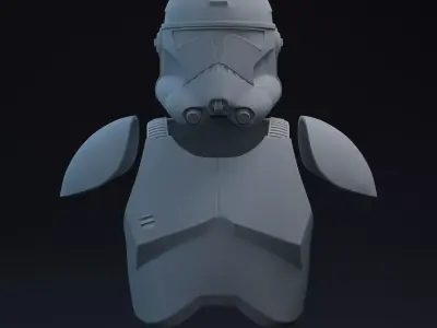 P2 FO Clone v2 One-Twelfth Scale Printable Kit 3D print model