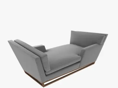 New Contemporary Modern Handmade Tete-a-tete Sofa  3D model