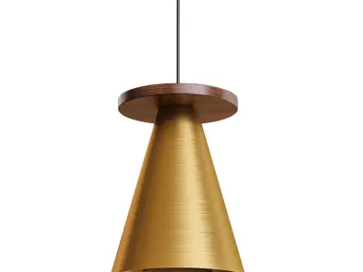 PIET CONE WOOD Low-poly 3D model