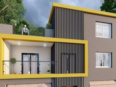 contemporary villa  3D model