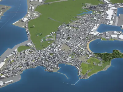 Ulsan Low-poly 3D model