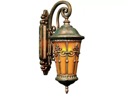 Classic Facade street Wall Lamp Light Lantern streetlight Sconce 3D model purchase