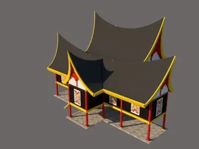 RUMAH TRADISIONAL MELAYU NEGERI SEMBILAN DARUL KHUSUS Free 3D print model
