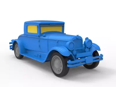 Nash Advanced 1927 Classic Car 3D print model
