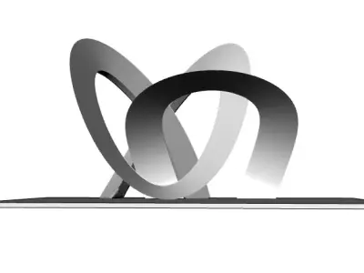 Abstract Sculpture 3D model 9