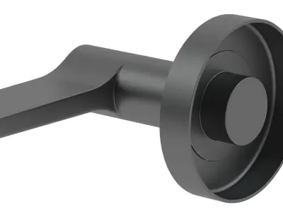 Carlisle Brass Velino Door Handle Matt Black 3D model