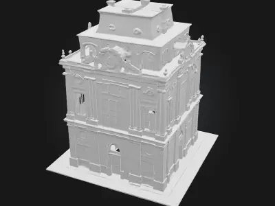 Miniature Victorian Building Model 3D model