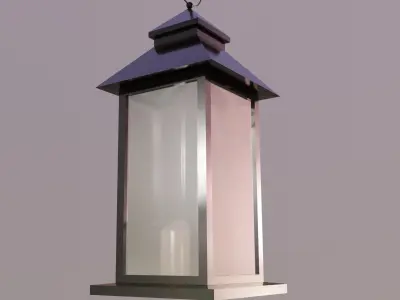 Outdoor Lantern LOW POLY 3D model