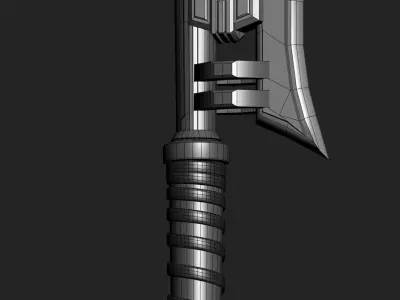 HALO 3 Gravity Hammer Low-poly 3D model