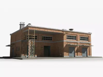 Factory xx17 Low-poly 3D model purchase
