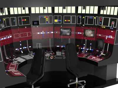 Set 3a - Control Panels Wall 1-6 scale Hottoys  3D print model