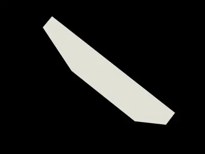 Low Poly Game Ready Door Low-poly 3D model