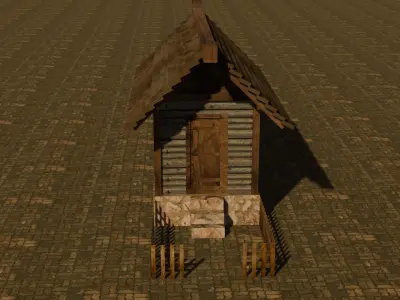 Medieval House 11 Free low-poly 3D model