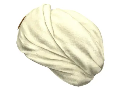 Sultan Wrap Hat Low-poly 3D model