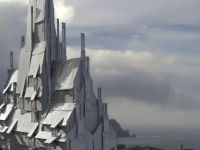 Village council chambers  horror 1 3D 3D model