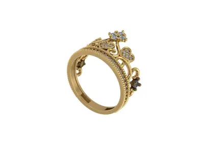 P19 Women Model Ring 3D print model