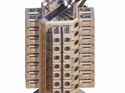 Sci-fi Apartment 002 10 3D model