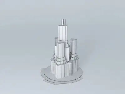 The Trio Towers 3D model