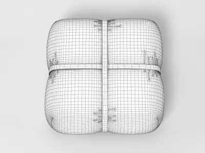 Ivano Redaelli Harper Pouf Low-poly 3D model