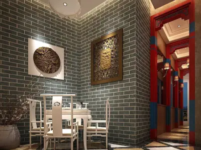 Business Restaurant - Coffee - Banquet  125 3D model