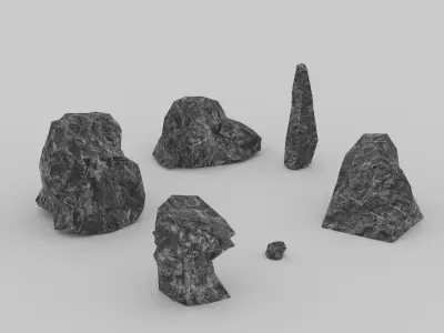 Rocks Low-poly 3D model purchase