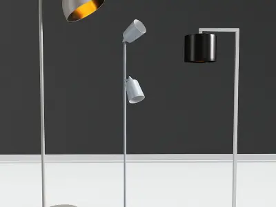 Floor Lamp Collection 02 3D model