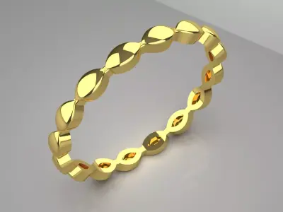Endless Ring Design Gold stl Ring Model gr0133 3D print model