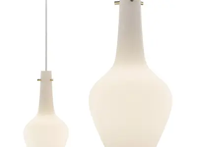 Candle Multi Light Pendant Light Low-poly 3D model