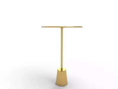 Patson Tray Top Pedestal End Table 3D model