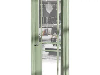 Modern entrance door 53 3D model