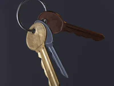 Keys - Cycles and Eevee Low-poly 3D model