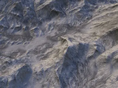 Landscape 91 Low-poly 3D model