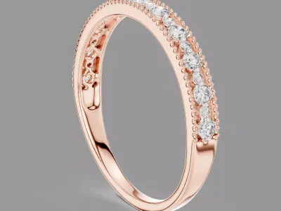  Eternity Light Diamond Band Ring  3D print model