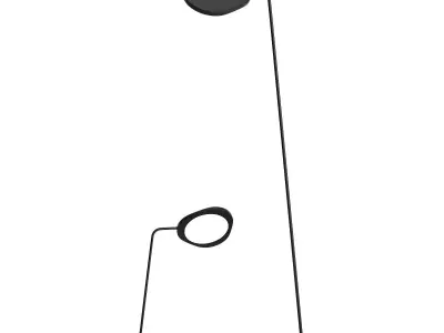 Muuto Leaf Table and Floor Lamps 3D model