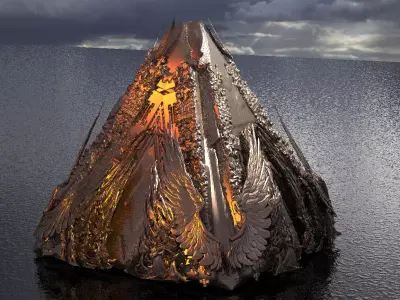 Sun Crypt temple 3D model