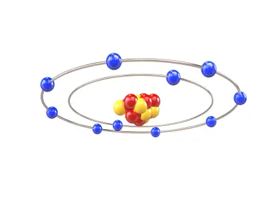 Neon Chemical Element v1 001 Low-poly 3D model