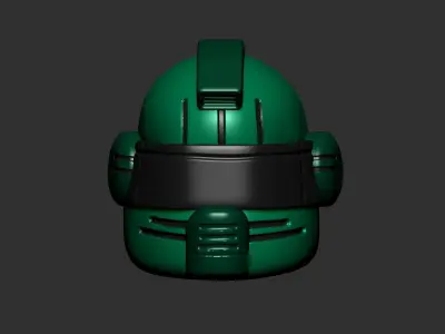 helmet high poly sculpt 3d printable  3D model 106