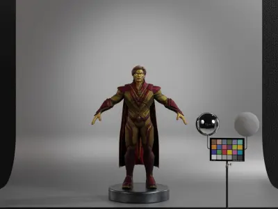 Adam Warlock Low-poly 3D model