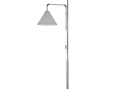 Floor lamp Funiculi Fabric white 3D model