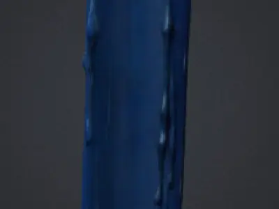 Night candle  Low-poly 3D model