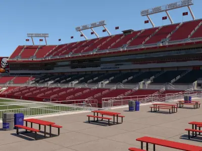Raymond James Stadium - Florida 3D model