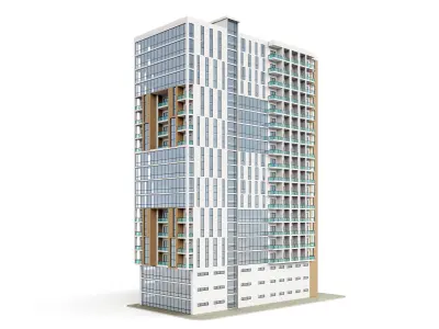 Mixed Use Building 4 3D model