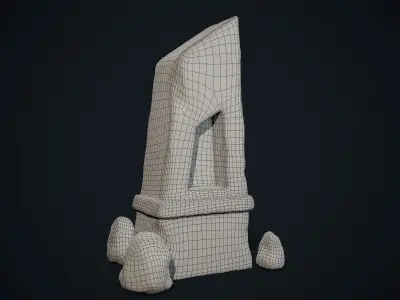 Obelisk 3D Environment Model  Low-poly 3D model