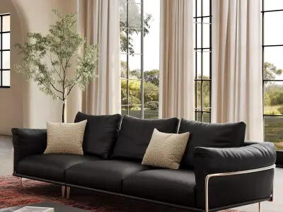 Industrial Living Interior scene 3D model